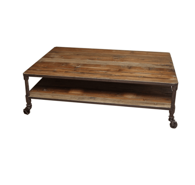 Industrial Pine 2 Tier Coffee Table
