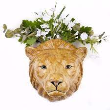 Lion Wall Vase