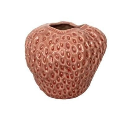 Pink Strawberry Vase 12cm
