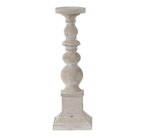 Pedestal Candle Holder Cement Large