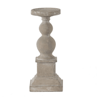 Pedestal Candle Holder Cement Small