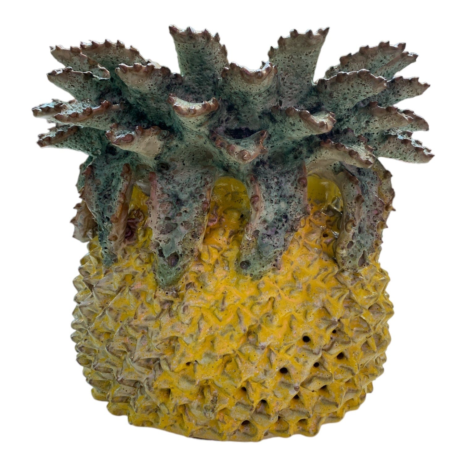 Pineapple Pot Yellow 20cm
