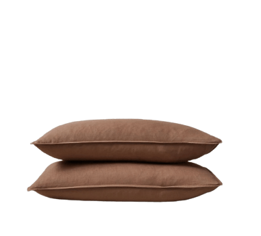 Ravello Linen Standard Pillowcase Pair Biscuit