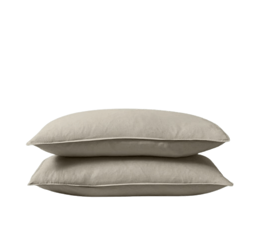 Ravello Linen Standard Pillowcase Pair Bone