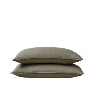 Ravello Linen Standard Pillowcase Pair Caper