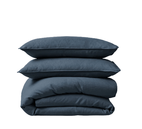 Ravello Linen Standard Pillowcase Pair Denim