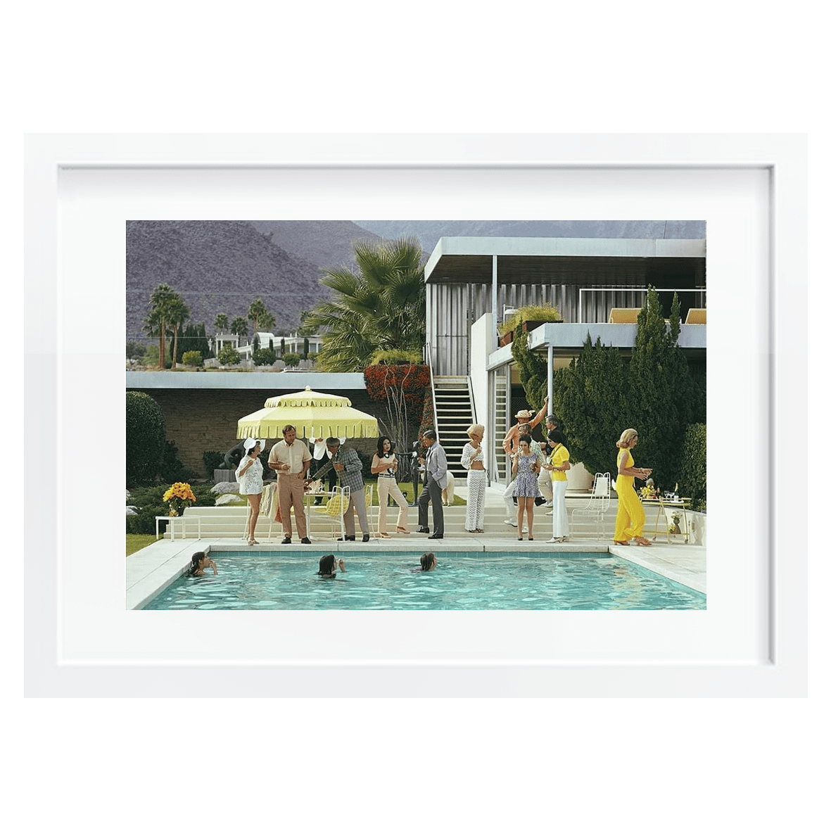 Slim Aarons 'Poolside Party' Framed Print
